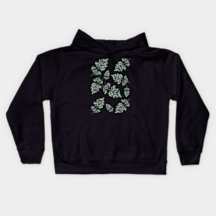 Olive Leaf Branch Print - Botanical water colour print Kids Hoodie